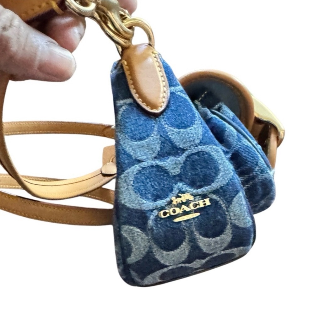 Blue and Tan Coach Ashton Designer Women's Bag NWT - Picture 9 of 10